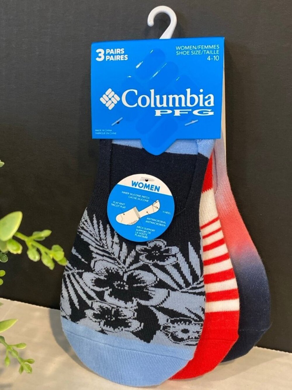 Columbia PFG Womens Sock Liners-3 New In Packaging
